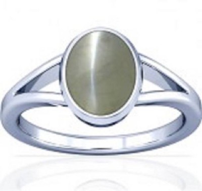 GALAXY ASTRO Metal Cat's Eye Silver Plated Ring