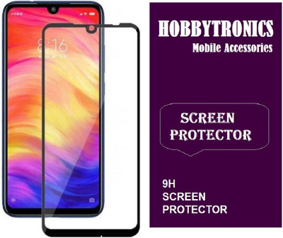 HOBBYTRONICS Edge To Edge Tempered Glass for Redmi Note 7, Redmi Note 7 Pro, Redmi Note 7S(Pack of 1)
