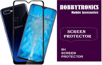 HOBBYTRONICS Edge To Edge Tempered Glass for Oppo F9, OPPO F9 Pro, Realme 2 Pro, Realme 3 Pro, Realme U1(Pack of 1)