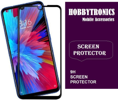 HOBBYTRONICS Edge To Edge Tempered Glass for Redmi Note 7(Pack of 1)