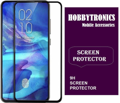 HOBBYTRONICS Edge To Edge Tempered Glass for Samsung Galaxy A60(Pack of 1)