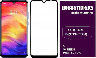 HOBBYTRONICS Edge To Edge Tempered Glass for Redmi Note 7 Pro(Pack of 1)