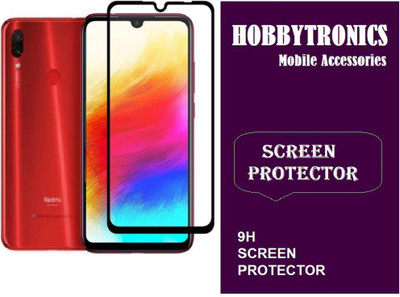 HOBBYTRONICS Edge To Edge Tempered Glass for Redmi Note 7(Pack of 1)