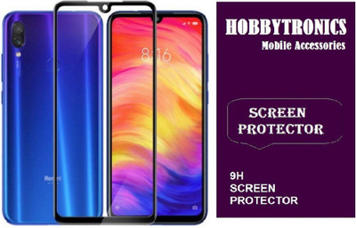 HOBBYTRONICS Edge To Edge Tempered Glass for Redmi Note 7(Pack of 1)