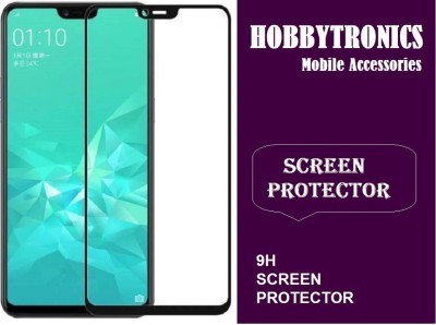 HOBBYTRONICS Edge To Edge Tempered Glass for Oppo F9(Pack of 1)