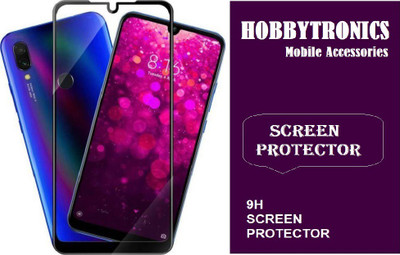 HOBBYTRONICS Edge To Edge Tempered Glass for Redmi Note 8 Pro(Pack of 1)