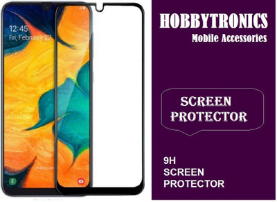 HOBBYTRONICS Edge To Edge Tempered Glass for Samsung Galaxy M10, Samsung Galaxy A10(Pack of 1)