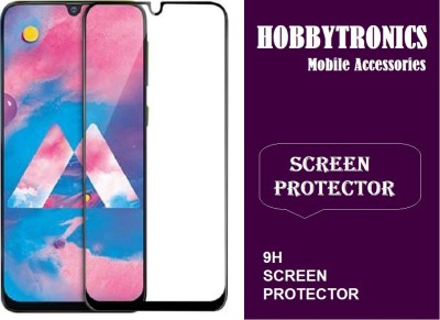 HOBBYTRONICS Edge To Edge Tempered Glass for Samsung Galaxy M10(Pack of 1)