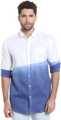 CAMPUS SUTRA Men Dyed/Ombre Casual White Shirt