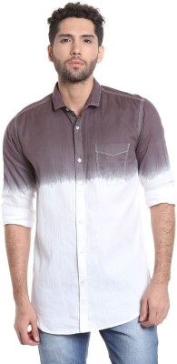 CAMPUS SUTRA Men Printed Casual Purple Shirt