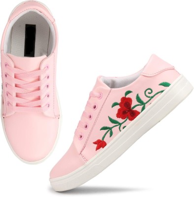 Ishransh 408 Sneakers For Women(Pink)