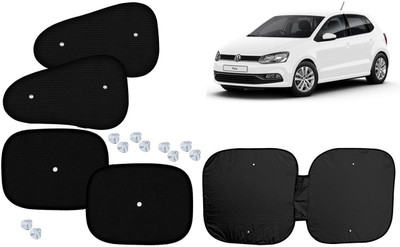 Autokite Side Window, Dashboard Sun Shade For Volkswagen Polo Exquisite(Black, Silver)