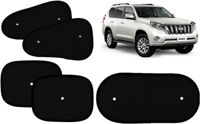 Auto Kite Side Window, Rear Window Sun Shade For Toyota Land Cruiser Prado(Black)
