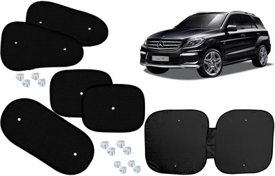 Auto Kite Side Window, Rear Window, Dashboard Sun Shade For Mercedes Benz M-Class(Black, Silver)