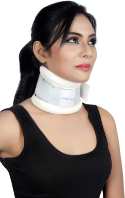 Wonder Care Cervical Collar Neck Support Brace Adjustable Height Neck Support(White)