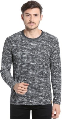 CAMPUS SUTRA Colorblock Men Round Neck Grey T-Shirt