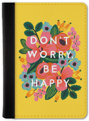 QRIOH Don't Worry Passport Holder Wallet(Multicolor)