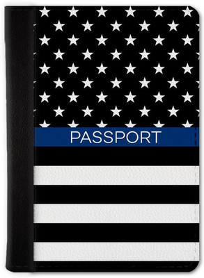 QRIOH Stars and Stripes Passport Holder Wallet(Multicolor)