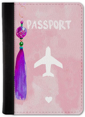 QRIOH Painted Passport Passport Holder Wallet(Multicolor)