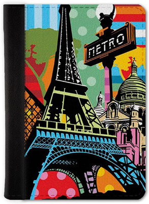 QRIOH Paris Passport Holder Wallet(Multicolor)