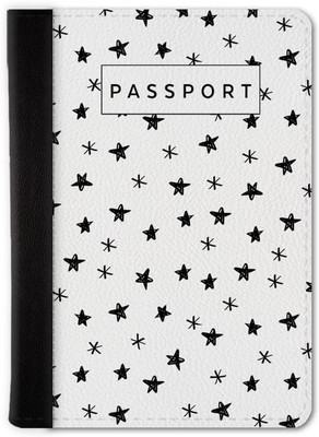 QRIOH Stars Pattern Passport Holder Wallet(Multicolor)