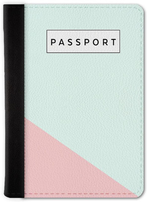 QRIOH Flat Pattern Passport Holder Wallet(Multicolor)