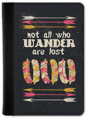 QRIOH Wander & Lost Passport Holder Wallet(Multicolor)
