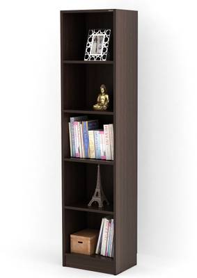 BLUEWUD Alex Engineered Wood Open Book Shelf  (Finish Color - Wenge, DIY(Do-It-Yourself))