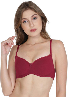 JOCKEY Women T-Shirt Lightly Padded Bra(Red)