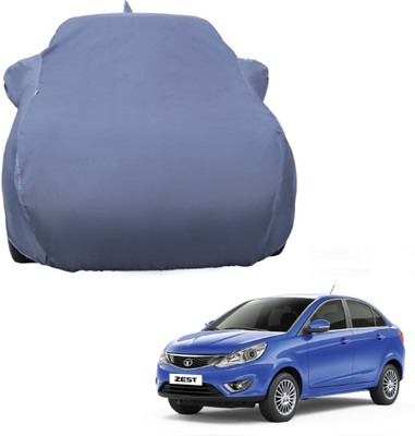 Fit Fly Car Cover For Tata Zest (With Mirror Pockets)(Grey)