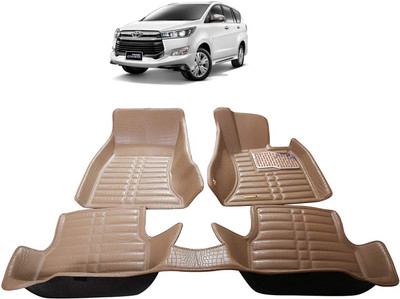 EIAC Rubber, Plastic 5D Mat For  Toyota Innova Crysta(Beige)