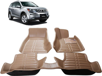 AYW Plastic 5D Mat For  Mahindra XUV(Beige)