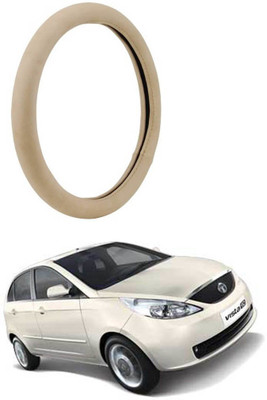 AYW Steering Cover For Tata Indica Vista(Beige, Leather)