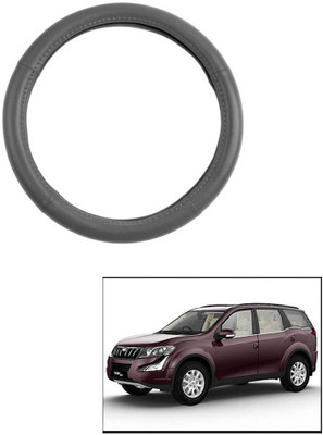 MATIES Steering Cover For Mahindra Universal For Car(Grey, Leatherite)