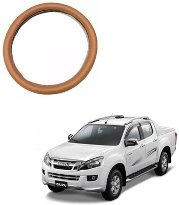 MATIES Steering Cover For Isuzu Universal For Car(Tan, Leatherite)