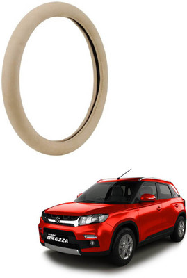 MATIES Steering Cover For Maruti Universal For Car(Beige, Leatherite)