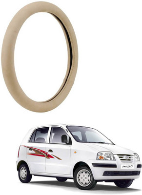 AYW Steering Cover For Hyundai Santro Xing(Beige, Leather)