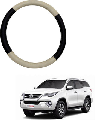 AYW Steering Cover For Ford Freelander(Beige, Black, Leather)