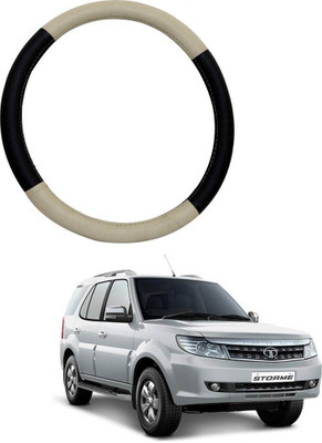 AYW Steering Cover For Chevrolet Sail UVA(Beige, Black, Leather)