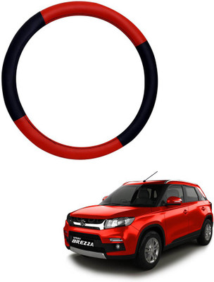 monolive Steering Cover For Maruti Vitara(Red Black, Leatherite)