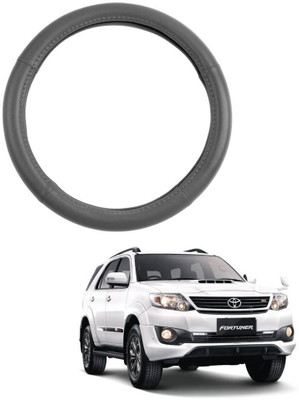 MATIES Steering Cover For Toyota Universal For Car(Grey, Leatherite)