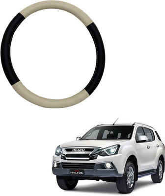 AYW Steering Cover For Isuzu MU-7 -2014(Beige, Brown, Leather)
