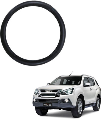 AYW Steering Cover For Isuzu MU-7 -2014(Black, Leather)