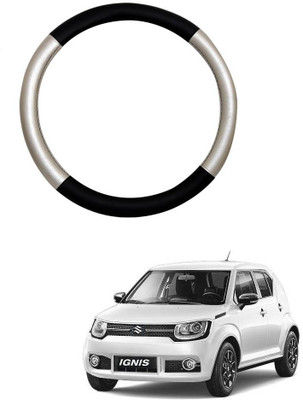AYW Steering Cover For Maruti 325i(Silver, Black, Leather)