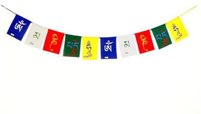 Global Essentials Tibetan Buddhist Prayer Flag Rectangle Car Window Flag(Cotton)