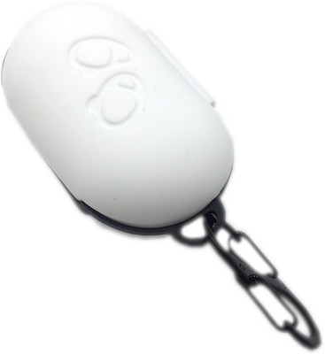 J Silicone Press and Release Headphone Pouch For Samsung Galaxy Buds(Full White)