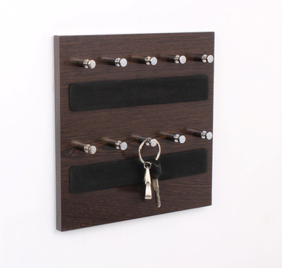 32% OFF on BLUEWUD Wall Mounted Box - Skywood Wenge Small Wood Key Holder(10 Hooks, Brown) 32% OFF on BLUEWUD Wall Mounted Box - Skywood Wenge Small Wood Key Holder(10 Hooks, Brown)