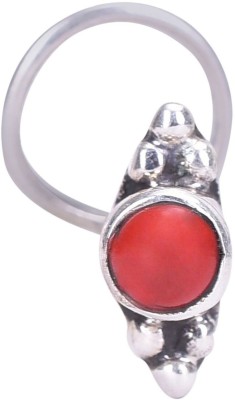 PeenZone Coral Sterling Silver Plated Silver Nose Ring