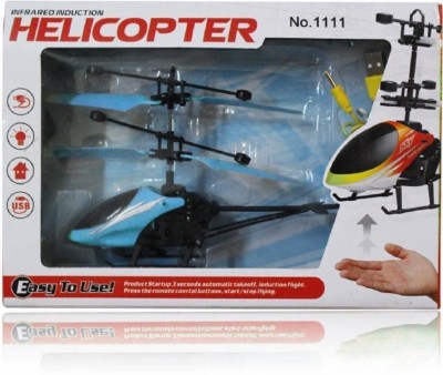 mayank & company Flying Mini RC Infrared Induction Helicopter Aircraft Flashing Light(Multicolor)
