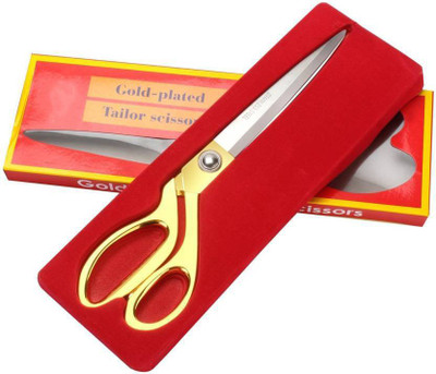 WHITE POPCORN Exclusive Brass Scissors Scissors(Set of 1, Gold, Silver)